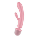 Satisfyer Triple Lover Massager – Rabbit & Wand Vibrator (Pink, 24 cm)