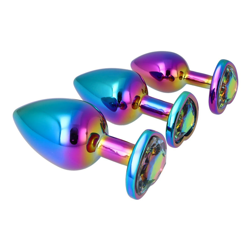 Pick&Love Rainbow Crystal Butt Plug Set