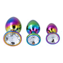 Pick&Love Round Rainbow Crystal Butt Plug Set