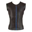 Shiny Matte Shirt with Zip