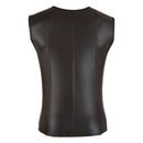 Shiny Matte Shirt with Zip