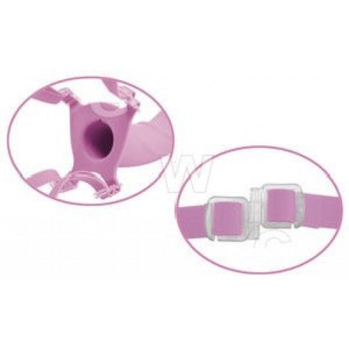 Fetish Fantasy 7” Hollow Strap-on Pink