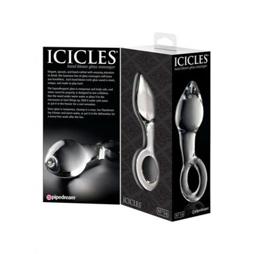 Icicles No14 Hand Blown Glass Butt Plug