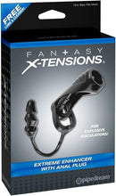 Extreme Enhancer with Anal Plug - Black