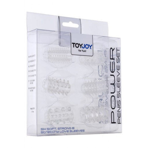 Toy Joy Power Penis Sleeve Clear Set
