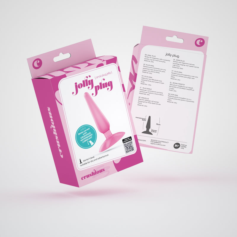 Crushious Jolly Plug – Pink Silicone Anal Plug