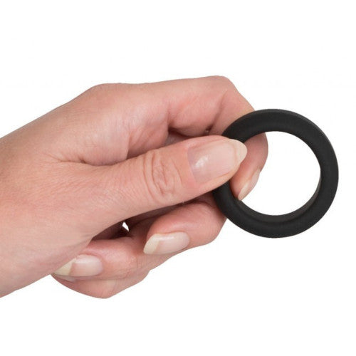 Black Velvets Black Silicone Cock Ring 3.2 cm