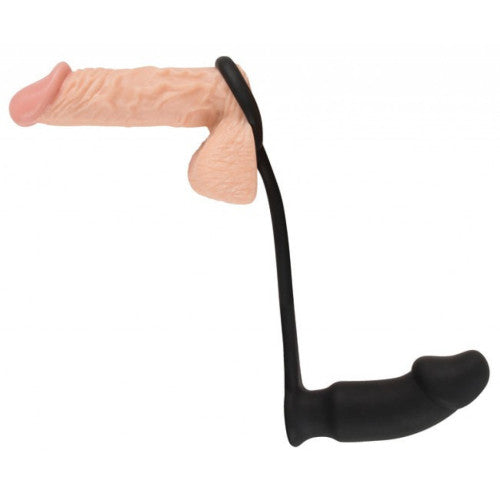 Silicone Ring with Vibrating Plug