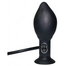 True Black Vibrating inflatable Anal Plug