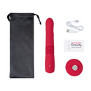 Gravity - App-controlled Automatic Thrusting and Vibrating Dildo - Red