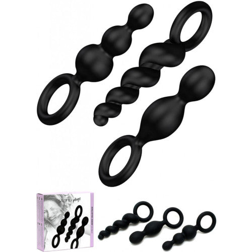 Satisfyer Booty Call Plugs Black (Set of 3)