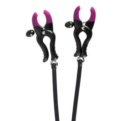 Bad Kitty Cock Ring with Clamps