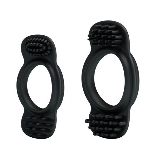 Set of two Flexible silicone stretchy cock rings