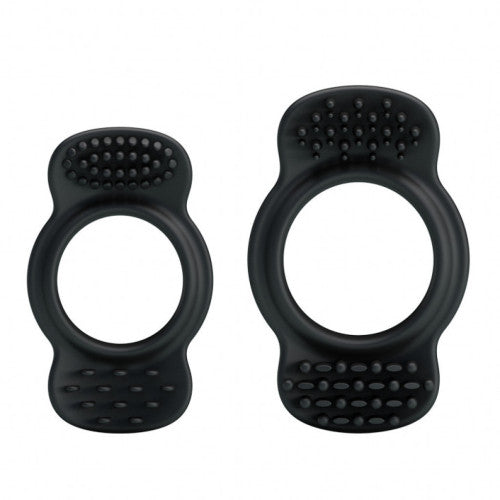 Set of two Flexible silicone stretchy cock rings