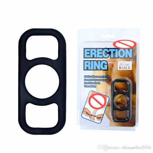 Flexible Silicone Cock Ring with handles