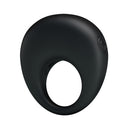One size black silicone Vibrating Penis Ring Trap