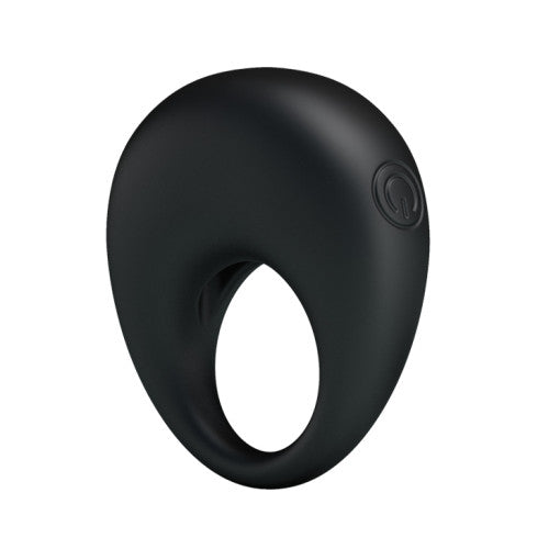 One size black silicone Vibrating Penis Ring Trap