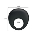 One size black silicone Vibrating Penis Ring Trap
