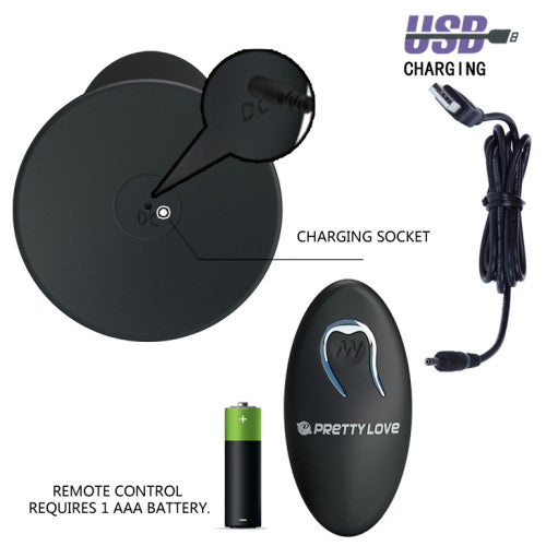 Pretty Love Wireless Remote Control Vibrating Plug 11cm