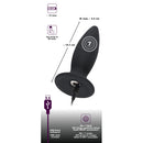 Black Velvets Remote Controlled Vibrating Butt Plug 14cm