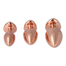 Pick&Love Rose Gold Crystal Butt Plug Set