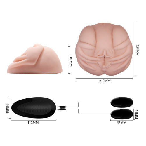 Crazy Bull Realistic Vibrating Ass and Vagina