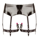Shiny Suspender Belt with Clamps