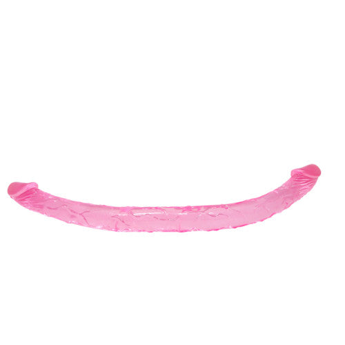 Double Dong Jelly Pink 45 cm