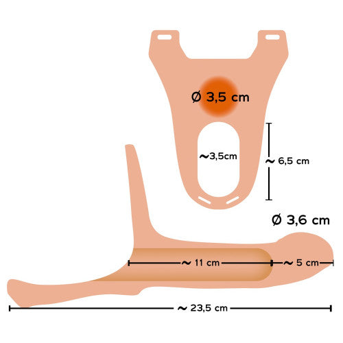 Silicone Strap-on You2Toys 16 cm Medium