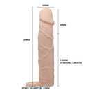 Pretty Love Penis Sleeve CyberSkin 18 cm