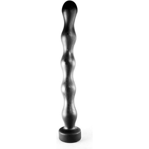 All Black Long Anal beads butt plug 32 cm