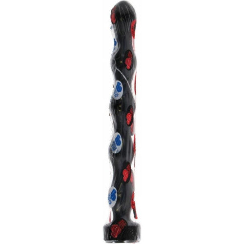 All Black Long Anal beads butt plug 32 cm