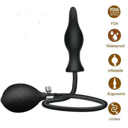 Anal Expander Manual Inflatable Butt Plug 11 cm
