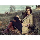 Black BDSM Crop with golden metal endings 45 cm