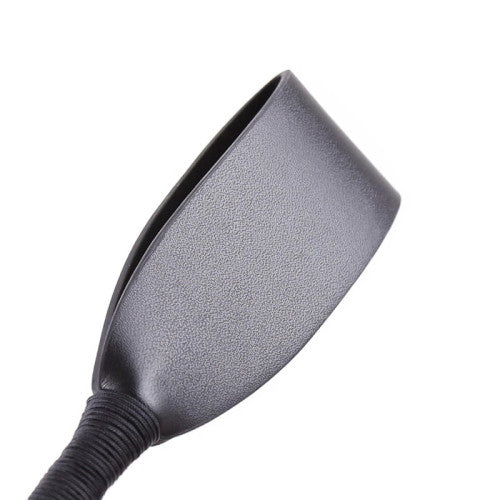 Black BDSM Crop with golden metal endings 45 cm