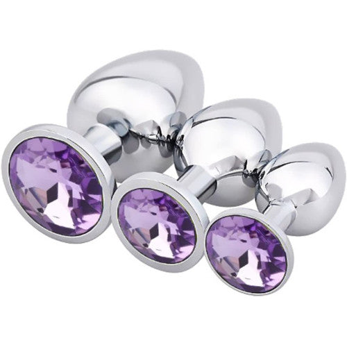 SMALL LIGHT PURPLE Naughty Toys Alu Butt Plug