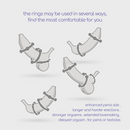 Triple Bead - Cockring Set - Clear