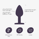 Bijou - Anal Jewel Plug - Small - Clear