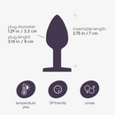 Bijou - Anal Jewel Plug - Medium - Blue