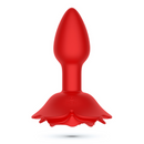 Giulietta - Rotating Anal Rose Plug with Remote Control - Red