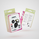 Cuore - Anal Plug with Four Interchangeable Jewels - Small - Black