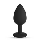 Camileo - Anal Plug with Four Interchangeable Jewels - Medium - Black