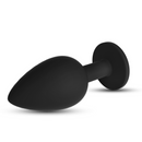 Camileo - Anal Plug with Four Interchangeable Jewels - Medium - Black