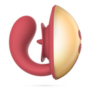 Arcane - Licking Couples Vibrator - Red/Golden