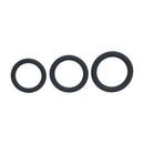 Classic Silicone Cockring Set of 3 - L/XL/XXL - Black