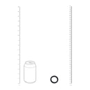 Wide O Silicone Cockring - S - 30mm - Black