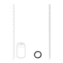 Wide O Silicone Cockring - L - 42mm - Black