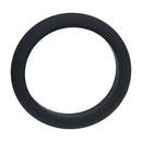 Wide O Silicone Cockring - L - 42mm - Black