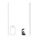 3 Loop Silicone Cockring - Black