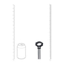 Detachable Wide Adjustable Silicone Lasso Cockring - 5mm - Black